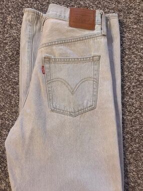 Levi's Premium Ribcage Wide Leg Jeans Light Vintage Wash W27 L32